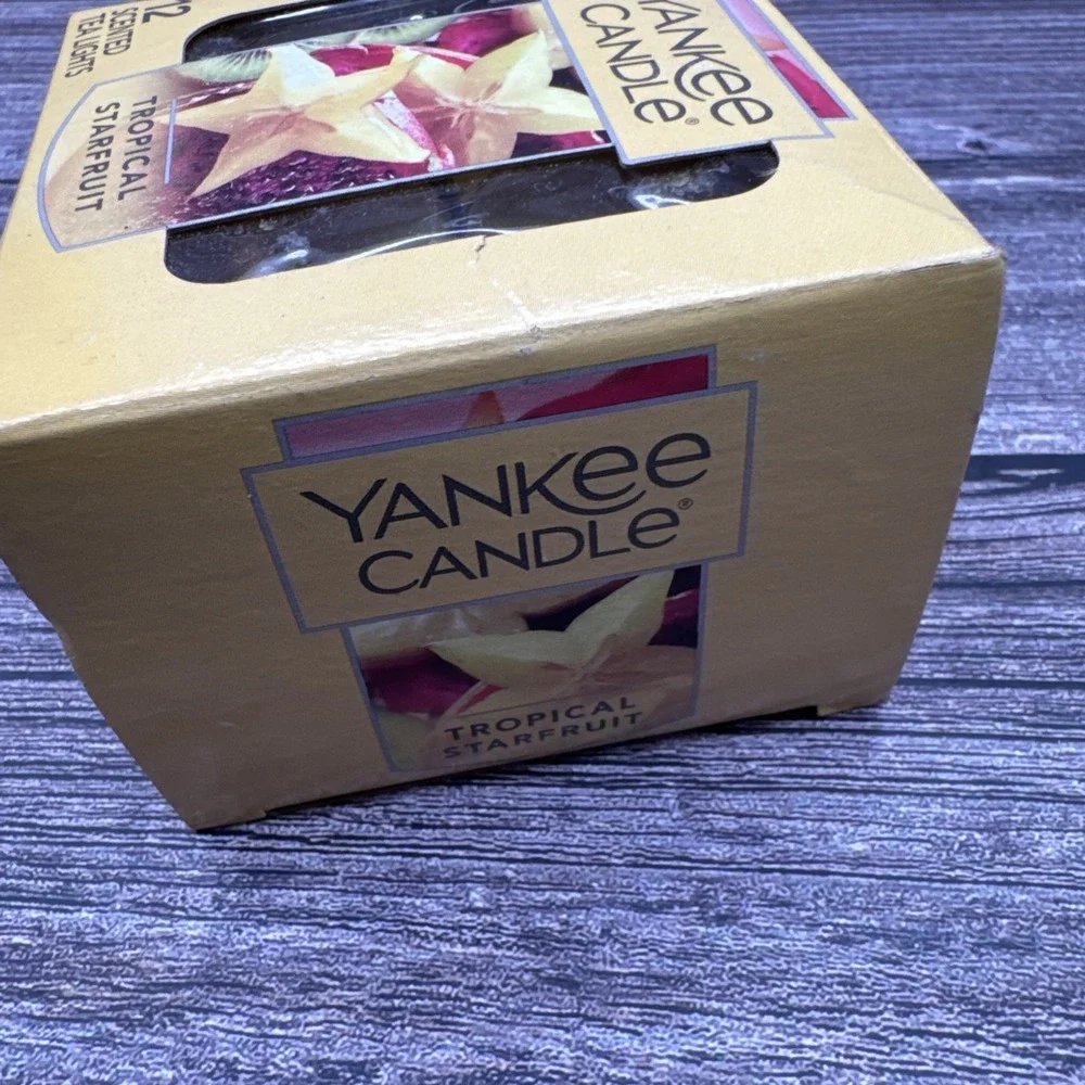 Yankee Candle 12 Scented Tea Light T/L Box Candles TROPICAL STARFRUIT